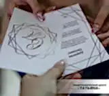 Фольгированные свадебные приглашения