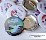 Значки закатные. Разные дизайны